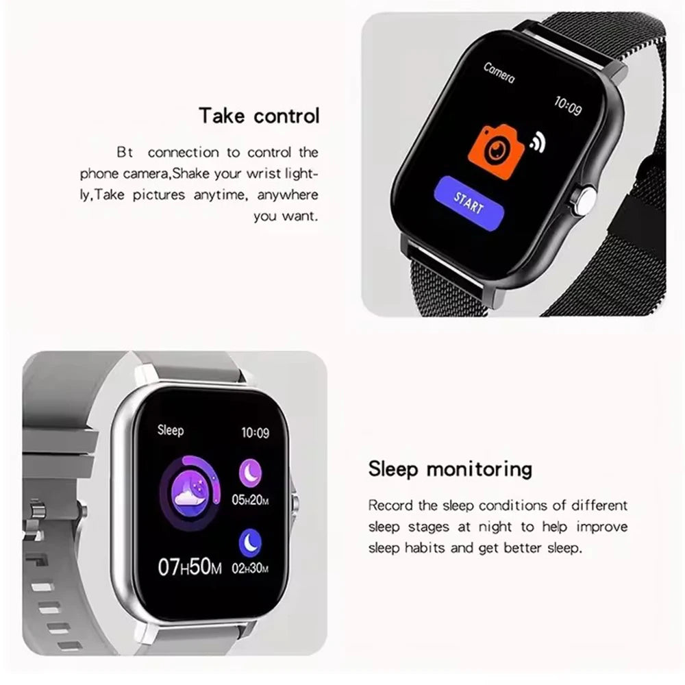 Bluetooth Smart Watch With Call And Health Tracking