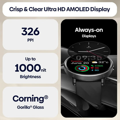 AMOLED Calling Smartwatch with Stainless Steel Frame